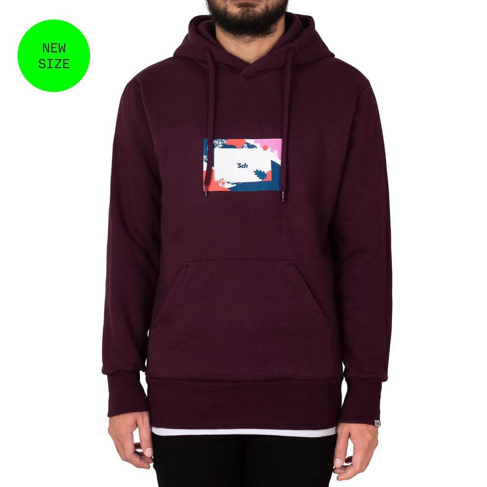 Sch Hoodie - MONTAGE.2 PH DARK MAROON