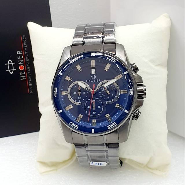 Hegner HW9001 Jam Tangan Mewah Pria All Stainless Anti Air