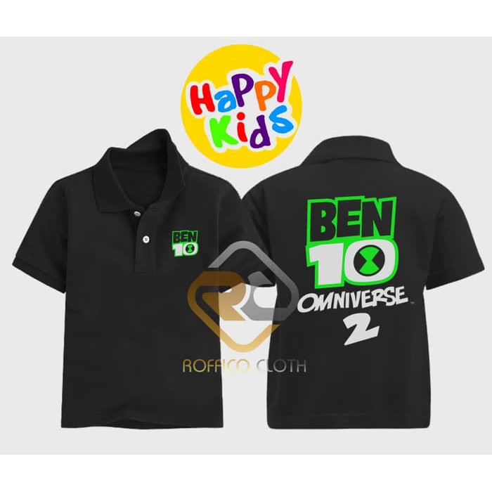 Polo Shirt Anak Logo Ben 10 Omniverse