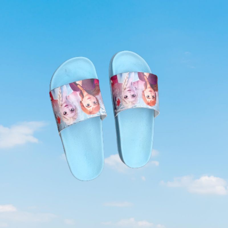 sandal anak wanita motif kartun frozen 26-35