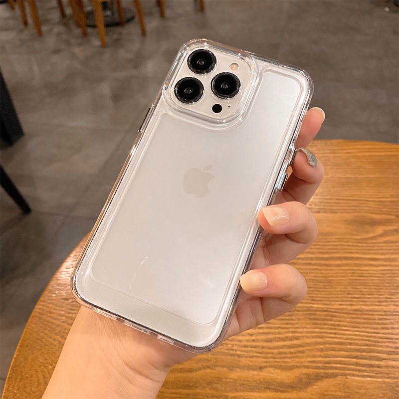 (Gen 2) Soft Case Tpu Transparan Untuk iPhone 11 12 13 Pro MAX 12 13 mini XS MAX XR X 7 + 8 Plus