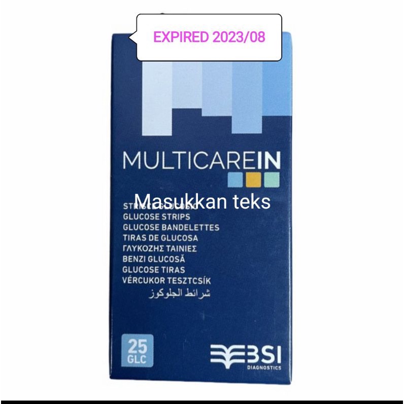 STRIP GLUCOSE MULTICARE IN ISI 25