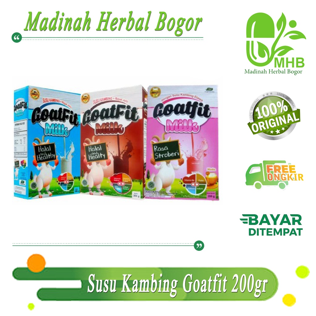 

Susu Kambing Etawa Plus Royal jelly Goatfit Milk / 200 Gram Ori Susu Kambing Goatfit Plus Royal Jelly 200gr | Susu Kambing Bisa Buat Bayi 2 Bulan