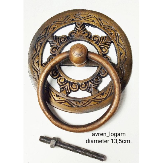 TARIKAN PINTU RUMAH ANTIK diameter 12cm.&amp;13,5cm