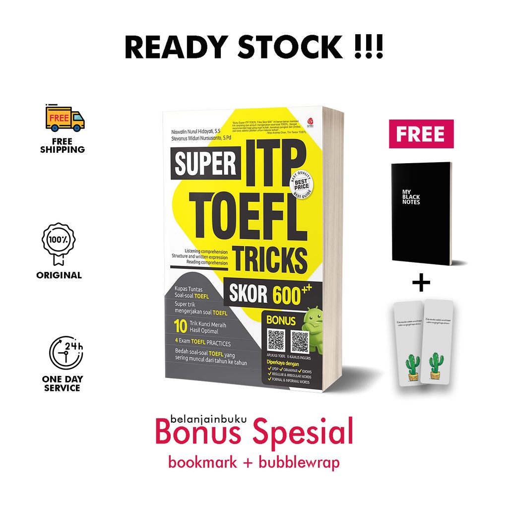 Download Buku Tes TOEFL Booster Maximum Score Super Drilling Paket Soal Soal Latihan