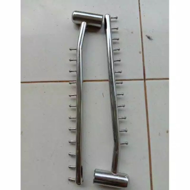 Suling Ujung Gawang Hanger Seruling Suling Pipa Bulat Gantungan Baju Hanger Besi _BH