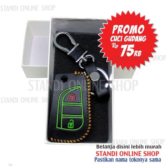 PROMO Leather Key Case Sarung Kunci Kulit Toyota All New Kijang Innova