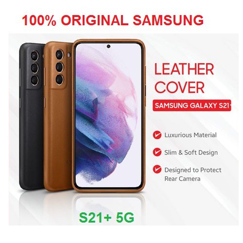 Leather cover S21+ S21 Plus 5G 100% Original SAMSUNG Leather Cover Galaxy S21+ o