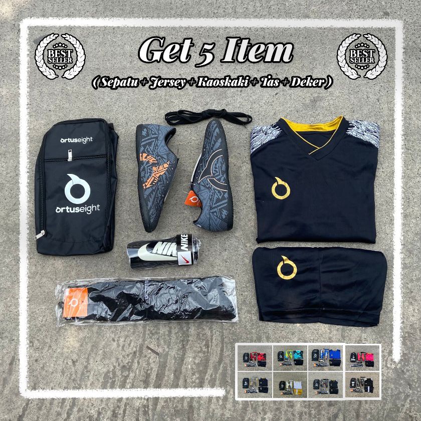 Paket Komplit 5 Sepatu Futsal Nike Mercurial Terbaru