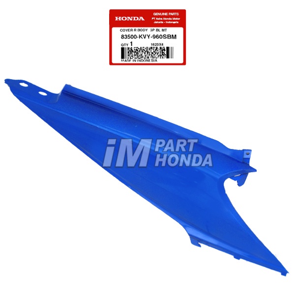 83500-KVY-960SBM Cover Body Kanan Beat Karbu Biru Tua