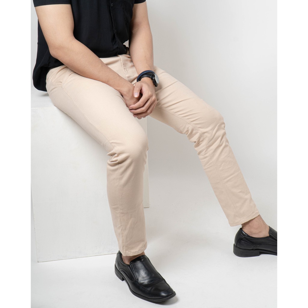 Ribsgold Celana Chino Panjang Pria Long Chinos Pants Cino Strech