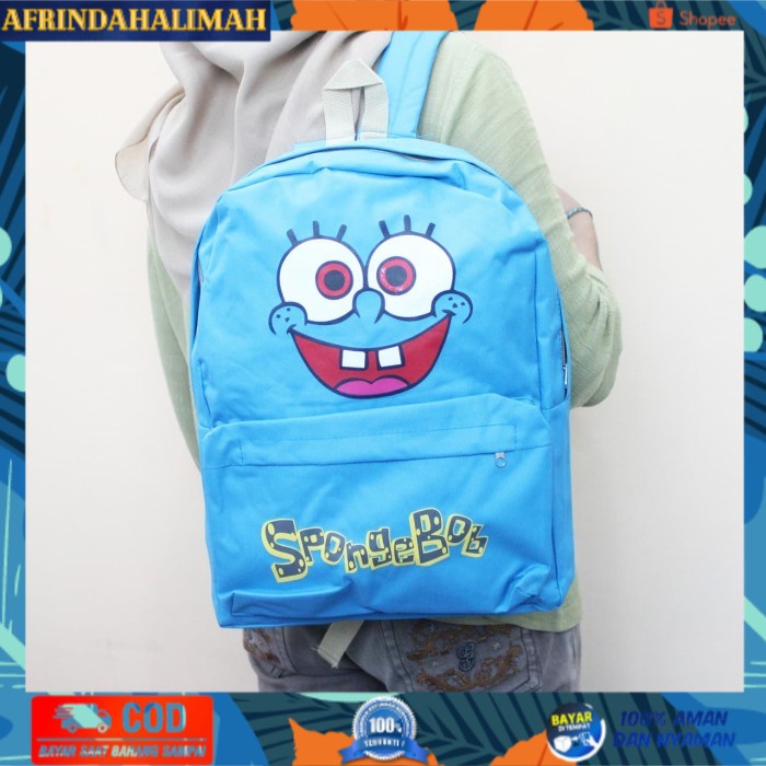 

[TERBARU] RANSEL SET SEKOLAH ANAK BAHAN KANVAS RANSEL ANAK KARAKTER CEWEK LUCU - SPONGEBOOBNAVY