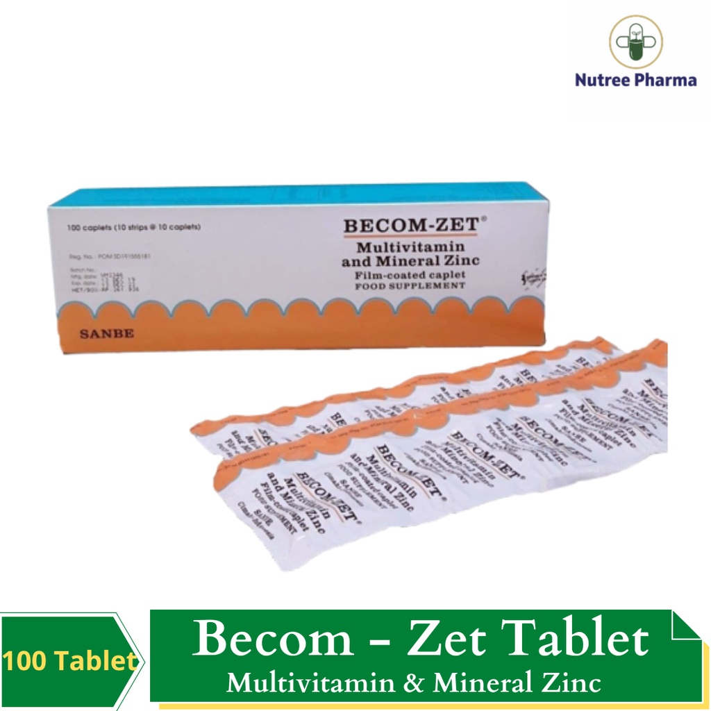 BECOM - ZET VITAMIN C 750 MG ISI 100 KAPSUL