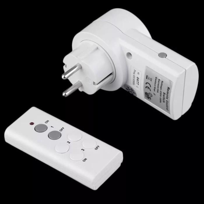 Saklar Wireless Remote Control On/Off Outlet Switch Socket Colokan Listrik