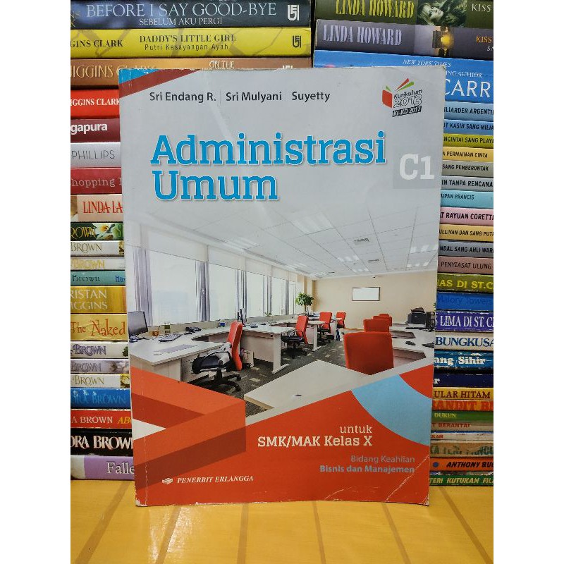 Buku administrasi umum C1 untuk SMK kelas 1 X 10 kurikulum 2013 revisi erlangga