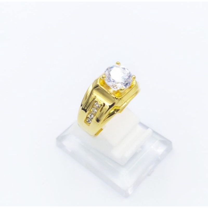 Cincin American Diamond stainless steel Anti karat