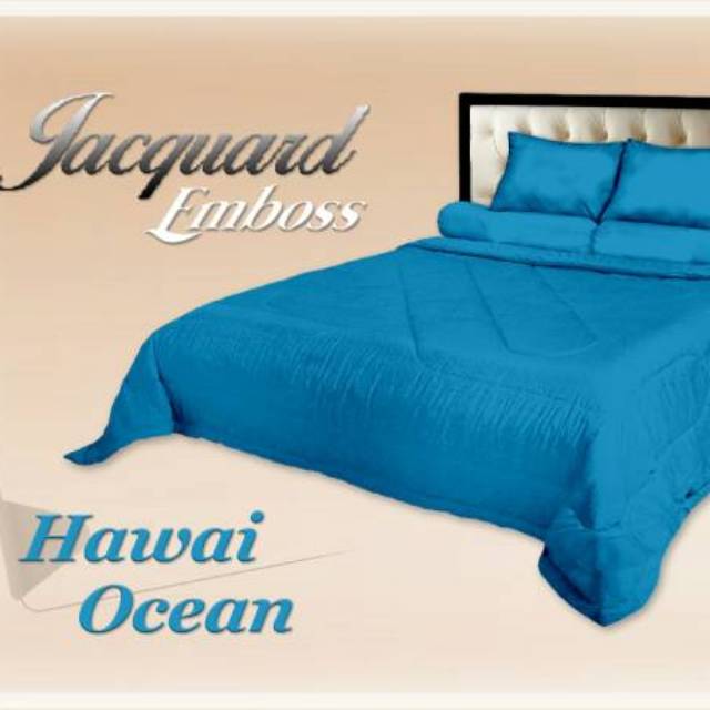 Bed Cover Polos Embos Fata Hawai Ocean Uk.160x200