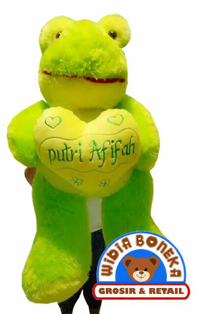 [Foto / Ukir Nama] Boneka keropi kodok jumbo 80 cm