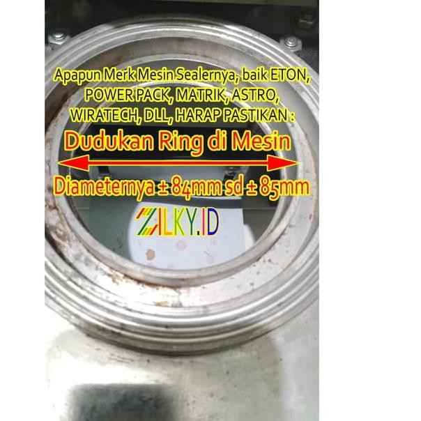 FR-405>> Ring Sealer Tutup Cup Kecil Mini 50ml 60ml 65ml Agar Ager Puding Rapat