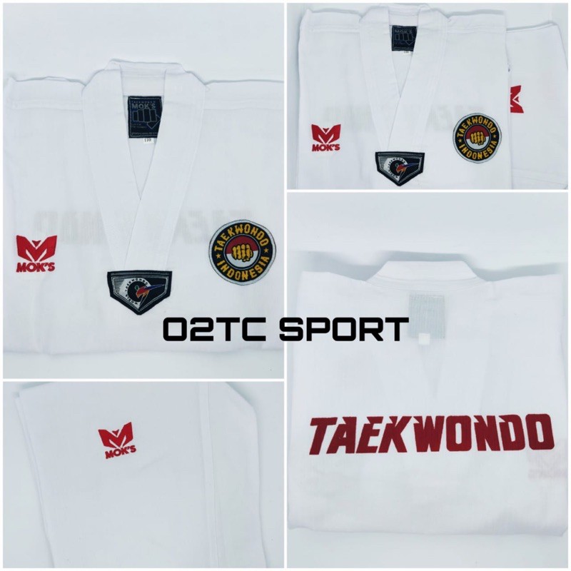 Baju taekwondo dobok moks taekwondo young fighter originals
