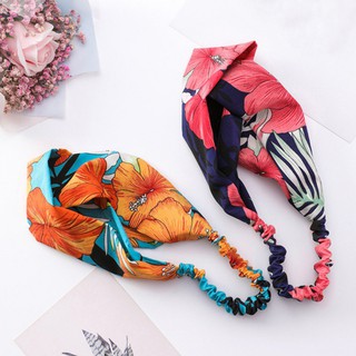  Ikat  Rambut  Model Korea  Motif Print untuk Wanita Shopee  