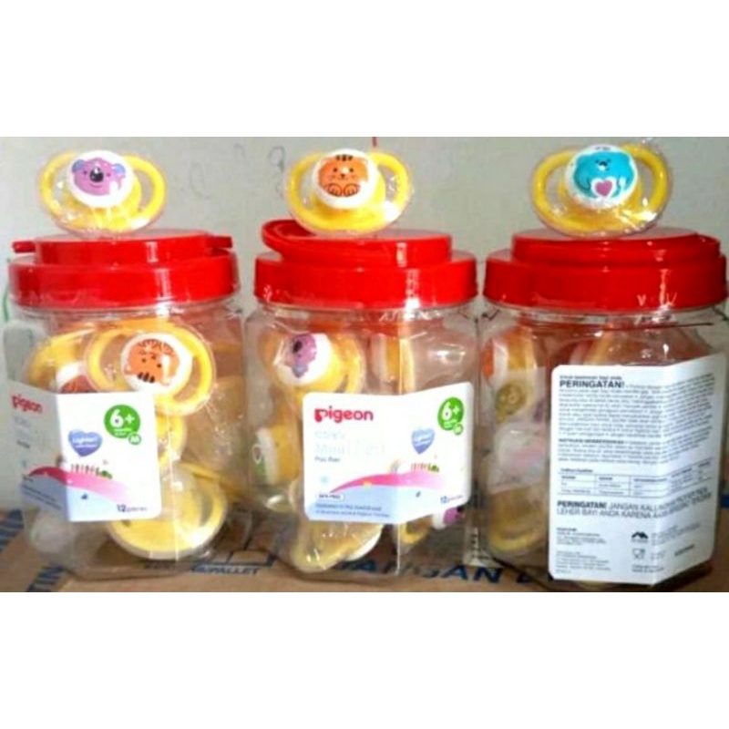 Pigeon Empeng dot 1 Pcs pegangan bayi baby balita ekonomis karakter Sillicone nipple pacifier BPA Free