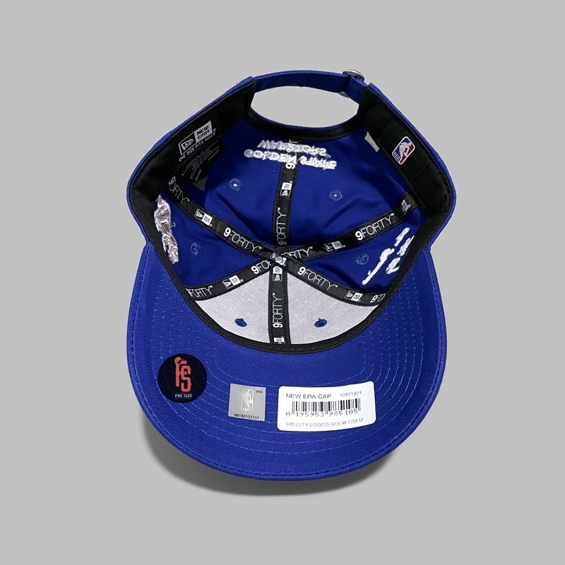 TOPI NEW ERA ORIGINAL CITY LOGOS GOLDEN STATE WARRIORS BLUE