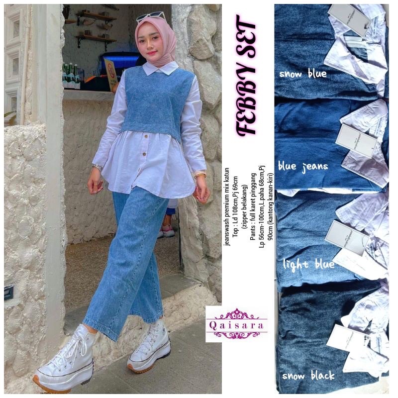 BUSANA WANITA SETELAN FEBBY SET BY BTC SOLO