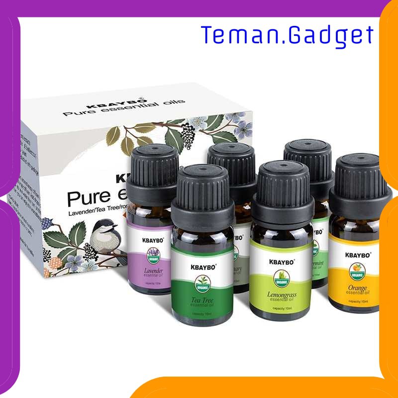 TG-CE015 Taffware HUMI Pure Essential Oils Minyak Aromatherapy 10ml 6PCS