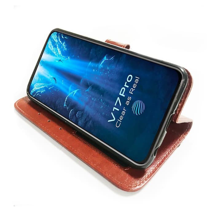 VIVO V17 Pro Flip Cover Wallet Leather Case Premium