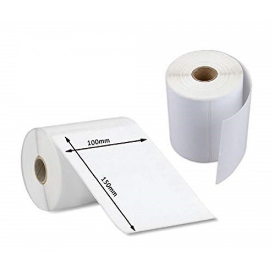 Kertas Label Stiker Thermal Ukuran 100 x 150 mm 300 Lembar Per 1 Roll