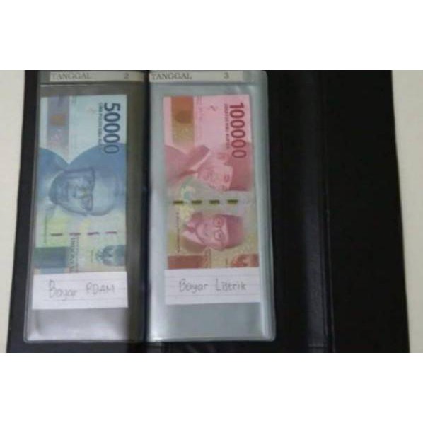 [Viral Sist] Dompet Wallet Tabungan Sekat Tanggal Organizer Keuangan Giro Cheque Murah .,..,.,,,,.,