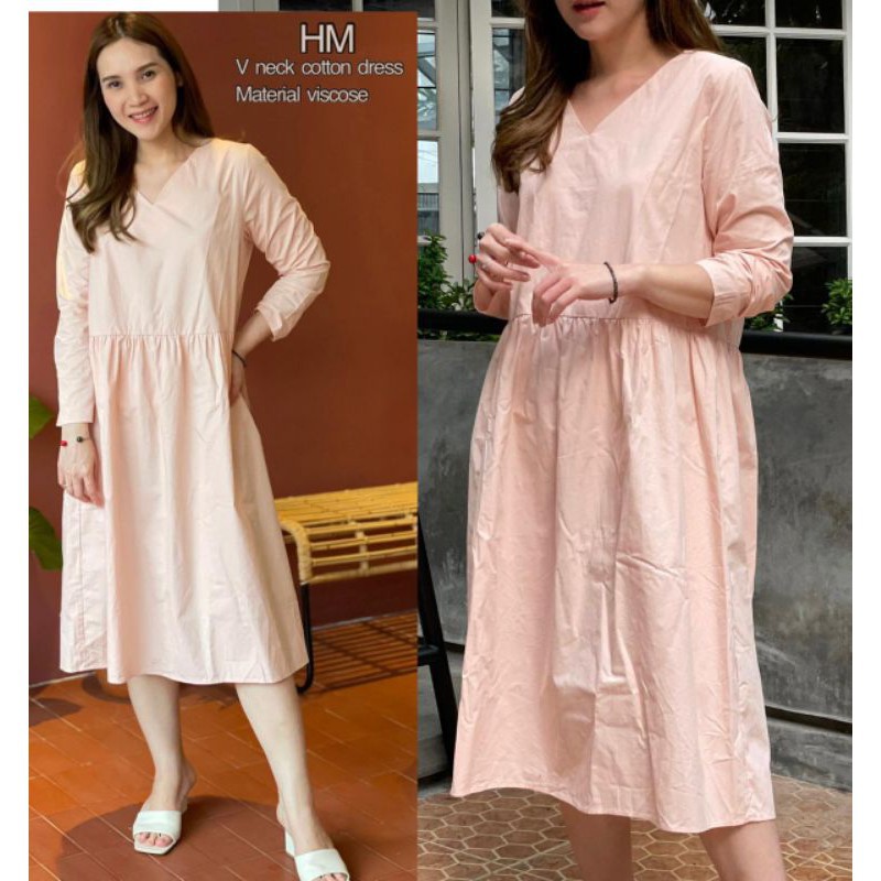 H*M V neck cotton Dress