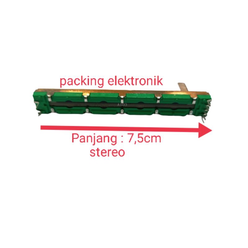 potensio geser mixer  stereo 7,5cm 10k