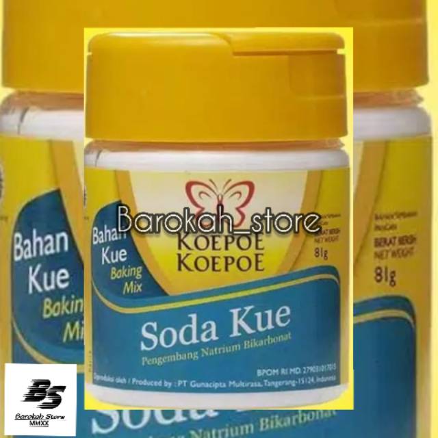 

Koepoe Koepoe Soda Kue Baking Soda Pengembang Kue Natrium Bikarbonat 81gr