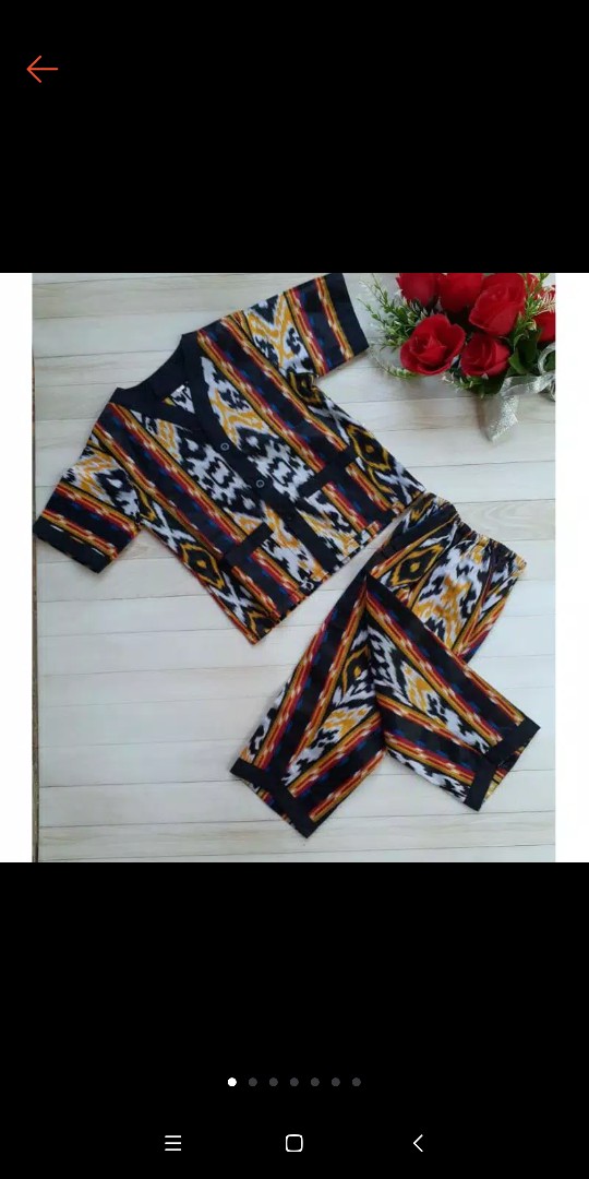 Best Seller Batik Setelan Piyama Anak Bayi Balita Cewek Cowok Kekinian Adem Banget Bisa Cod