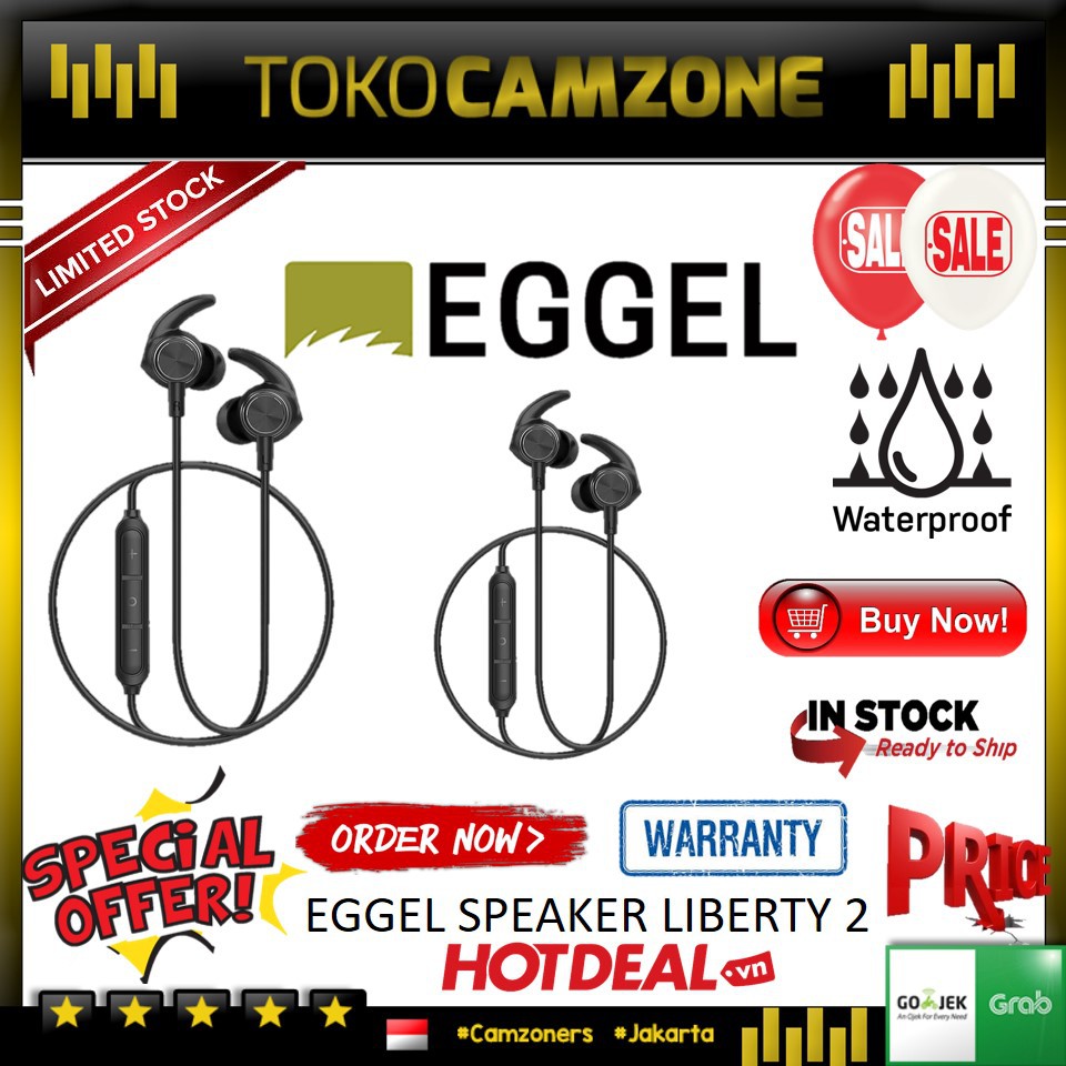 Eggel Liberty 2 Sports Splashproof Bluetooth Earphones Original