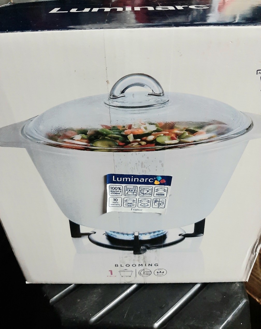 Panci Kaca Vitroline Amberline Casserole 3.5 Liter Luminarc