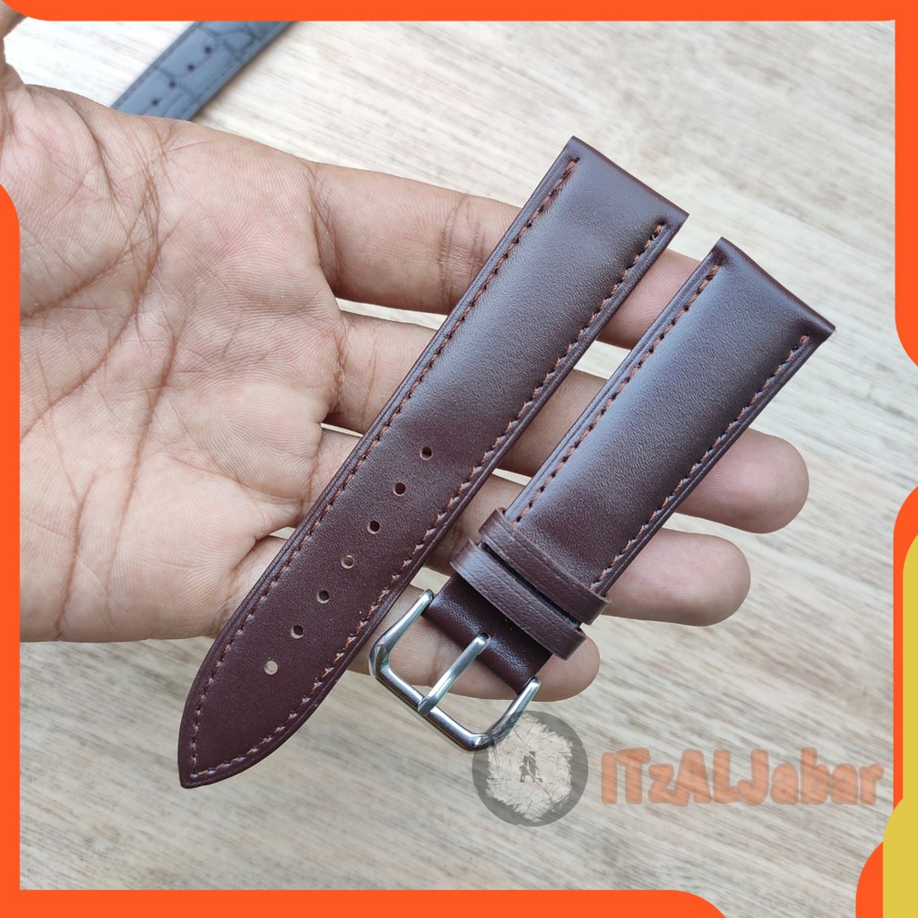 Tali jam tangan Smartwatch Kulit leather strap 20mm 22mm Quick release