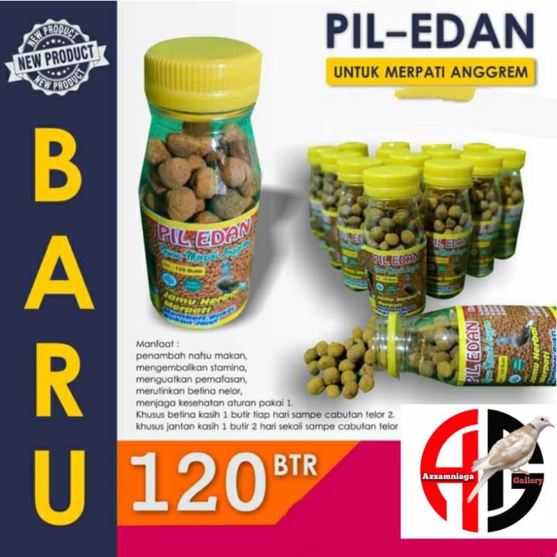 pil edan angkrem Tutup botol kuning