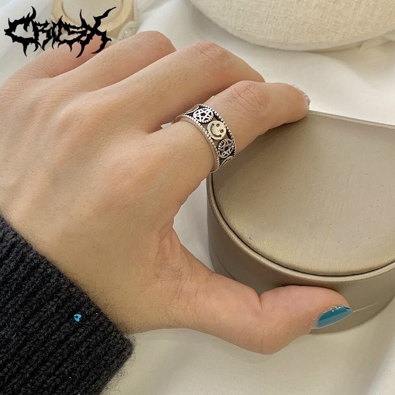 MULTI RING / SMILEY STAR RING / CINCIN BINTANG SMILEY / SMILE STAR HOLLOW RING / MULTIFACE RING HEXAGRAM RING HEXA RING CINCIN COUPLE RING KOREAN STYLE SMILEY STAR RING CINCIN STYLE KOREA CINCIN AESTHETIC RING CINCIN TITANIUM CINCIN PRIA CINCIN WANITA