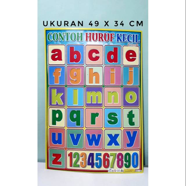 Poster Belajar Huruf Kecil