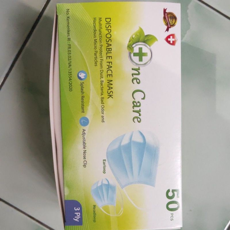 masker one care earlop