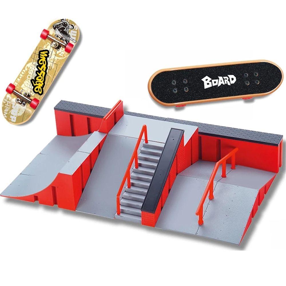 Skateboard Jari Nanas Untuk Hadiah Natal Anak-Anak Bagian Ramp Fingerboard Scene