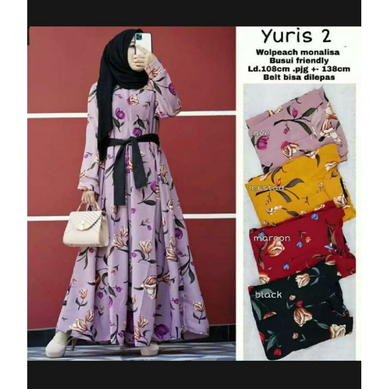 GAMIS TULIP YURIS MAXY/ YURIS 2 GAMIS TERBARU WANITA