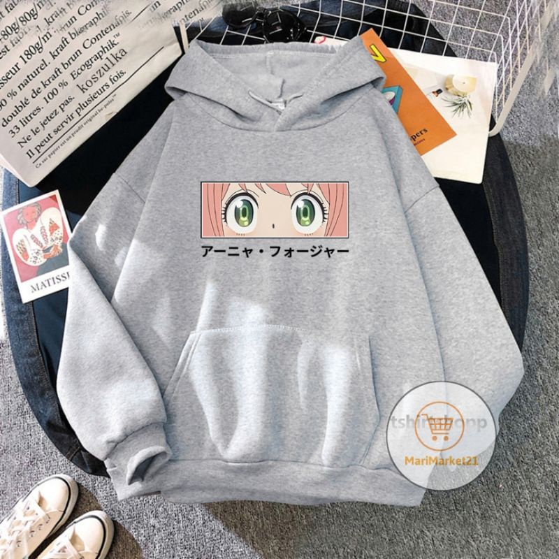Jaket Jacket Jamper Hoodie Hodie Hoodi Hodi Sweater Switer Sweter Sweatshirt Anime Spy x Family Anya