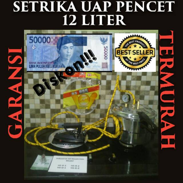 Setrika uap laundry/setrika uap boiler/setrika uap boiler presto