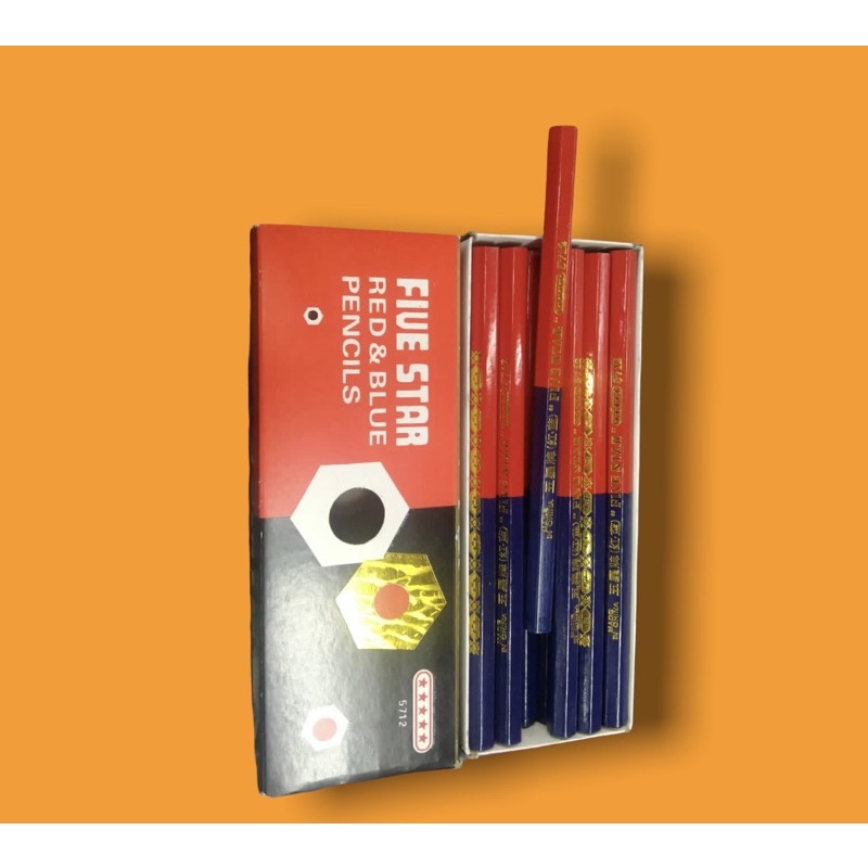 

pensil jahit merah biru five star
