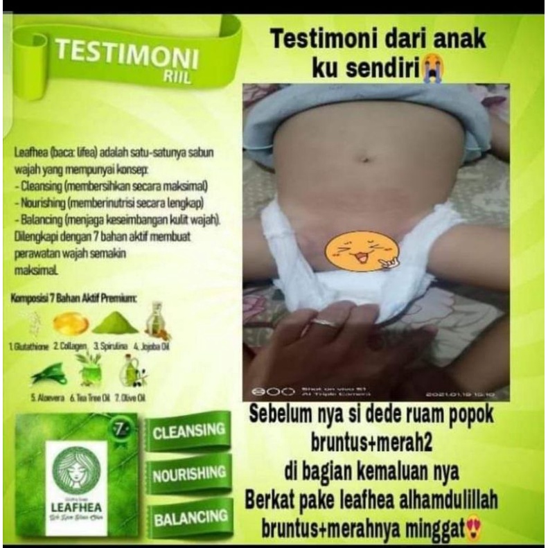 SABUN LEAFHEA herbal buat gatal2,alergi dll