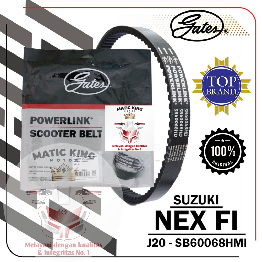 Vanbelt V Belt Van Belt Spin Nex II Address Skywave Skydrive Hayate Gates Powerlink Made in Thailand